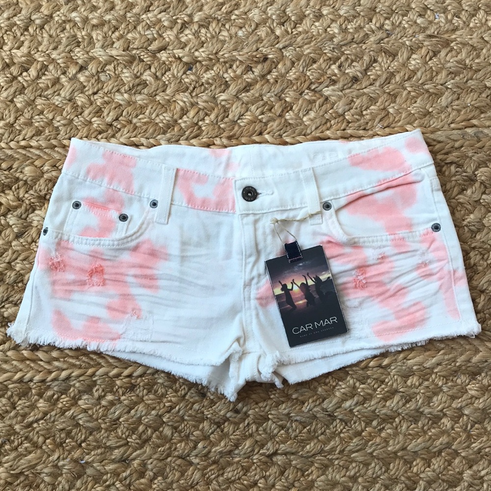 NWT - LF/ Carmar tye dye denim shorts Size 27